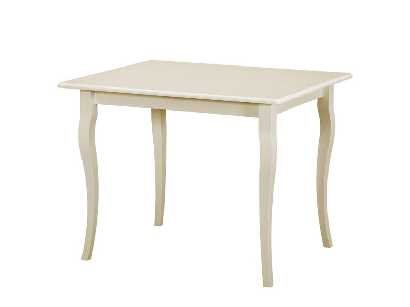 Обеденный стол Leonardo 120-160x80x76.4 см, цвет: крем