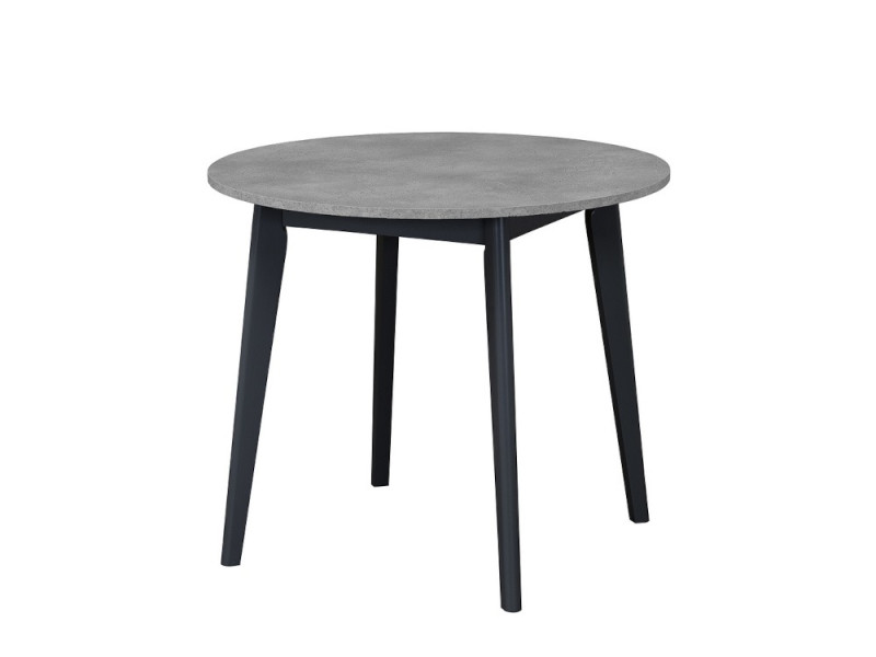 Обеденный стол Vesteros 90x90x76.4 см, цвет: бетон лайт / черный
