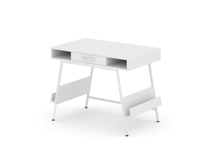 Стол для домашнего кабинета Daisy с ящиком 102x60x78 см, цвет: белый