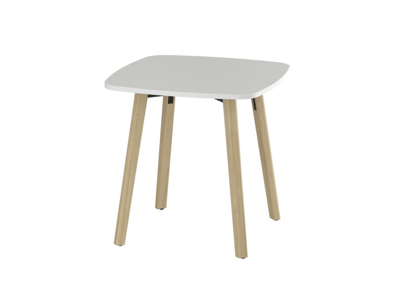 Обеденный стол квадратный Holy 78х78х75 см, цвет: белый
