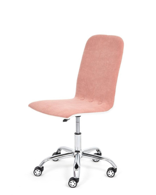 Кресло Rio, цвет: розовый (флок) / белый
